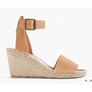 J. Crew Corsica Espadrille Leather Wedge Sandals Size 9 Boho Chic Summer